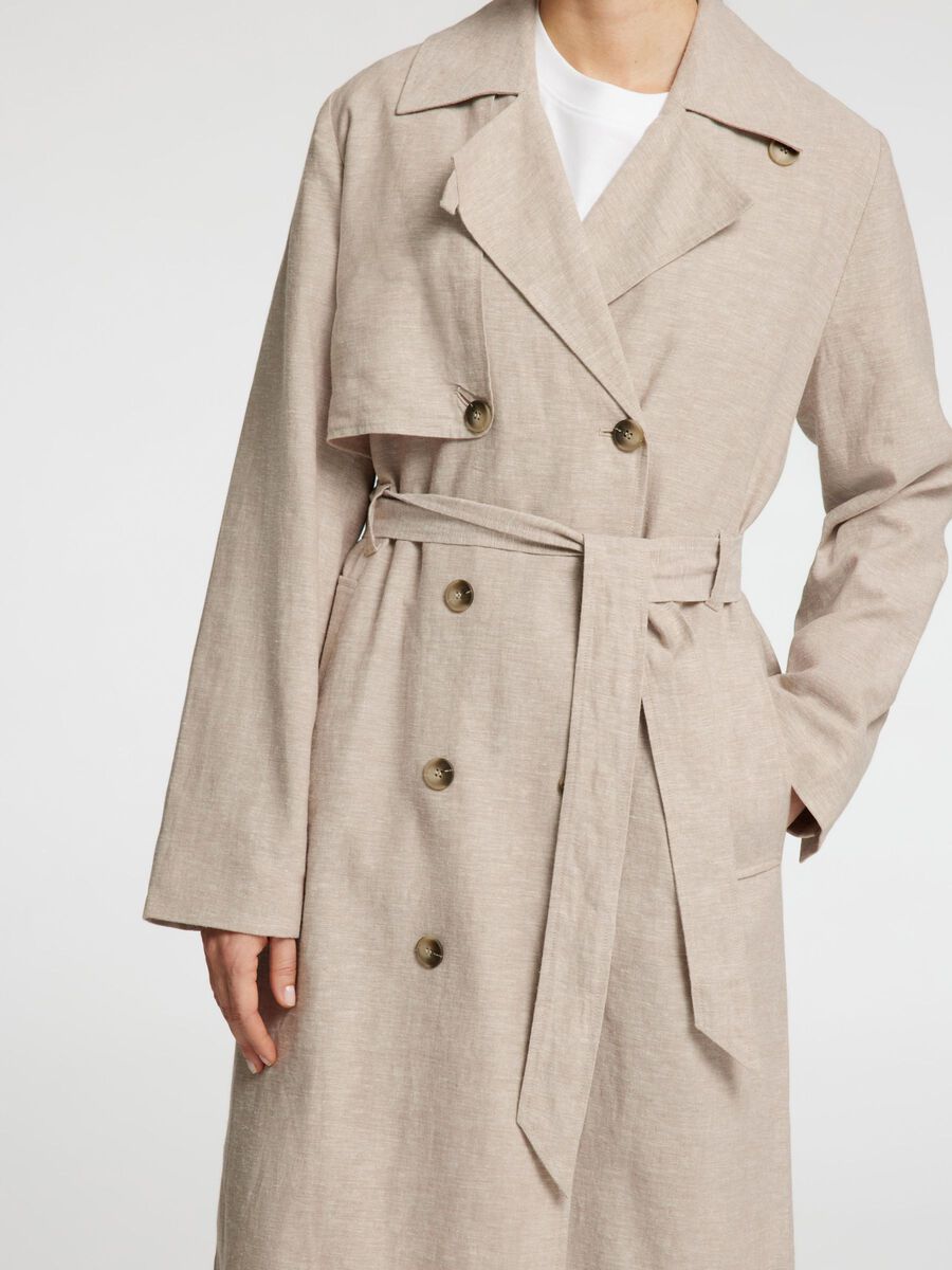 Jada Sun Trenchcoat Nomad Melange