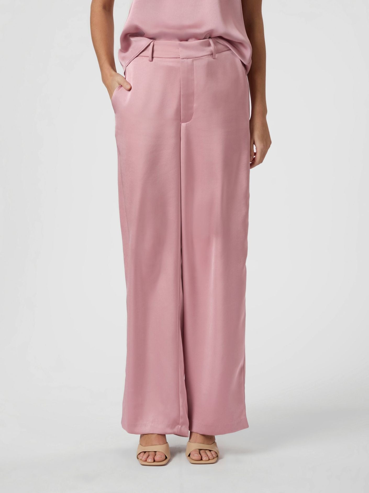 Broek Emmet Heavy Sateen Evening Rose