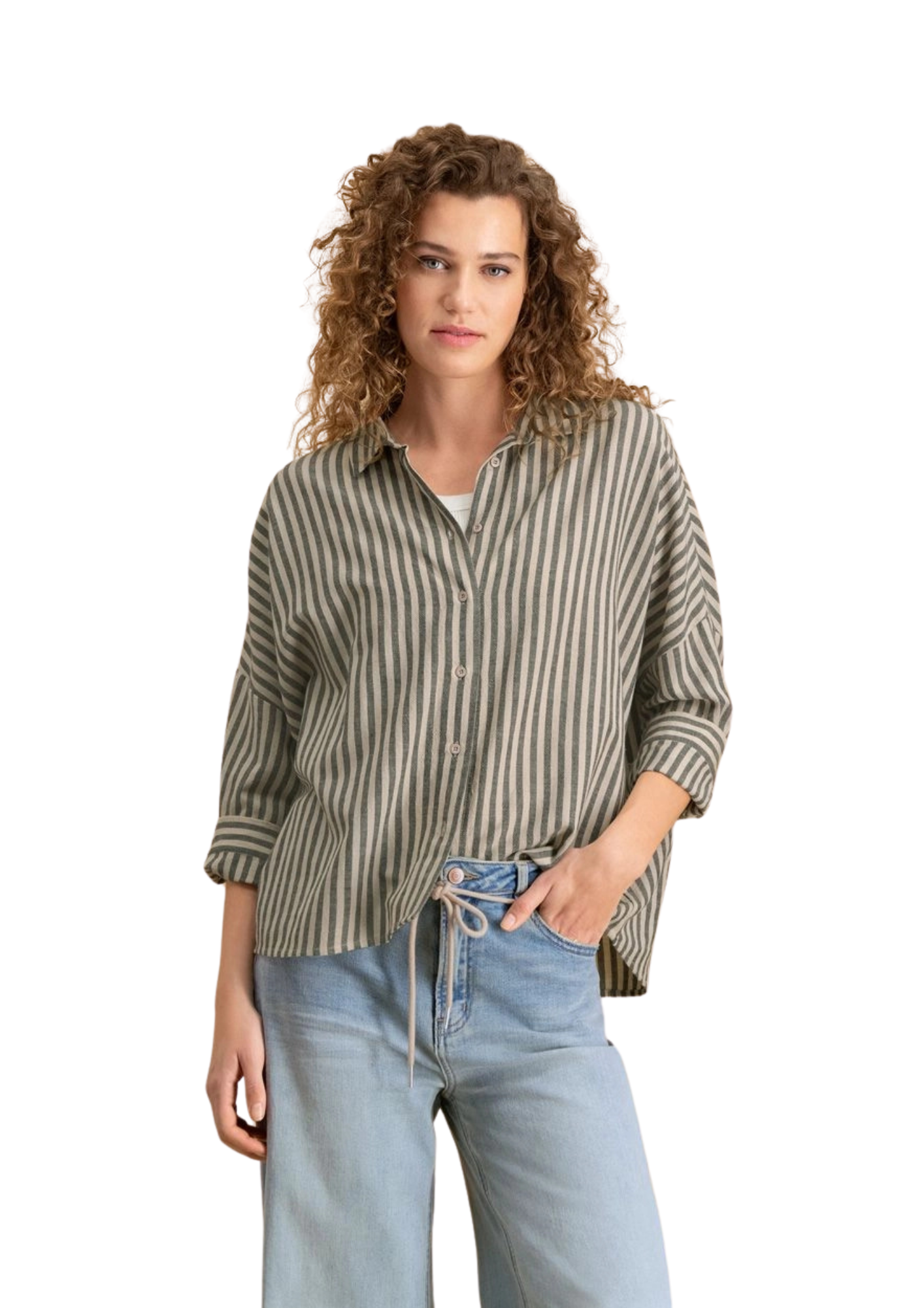 Rory Blouse Nero Stripe