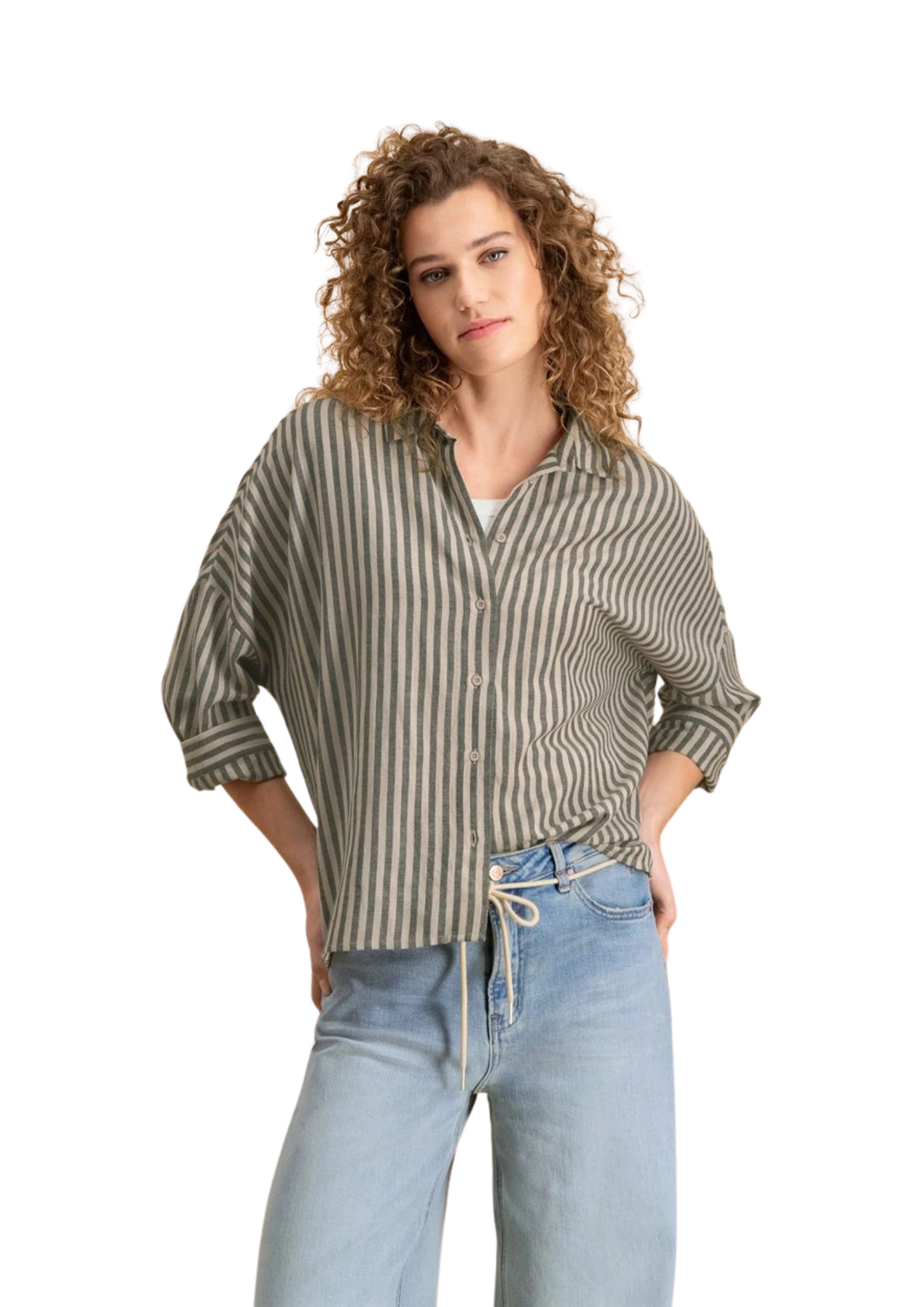 Rory Blouse Nero Stripe