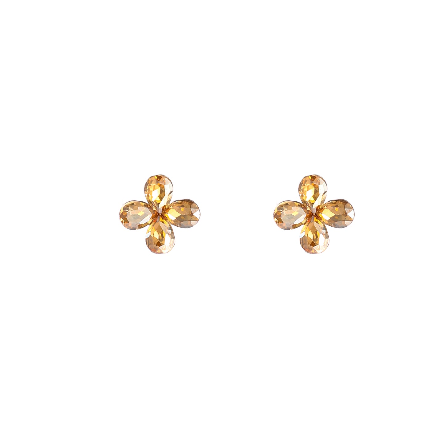 Oorbellen Flower Stone Stud E5002-1