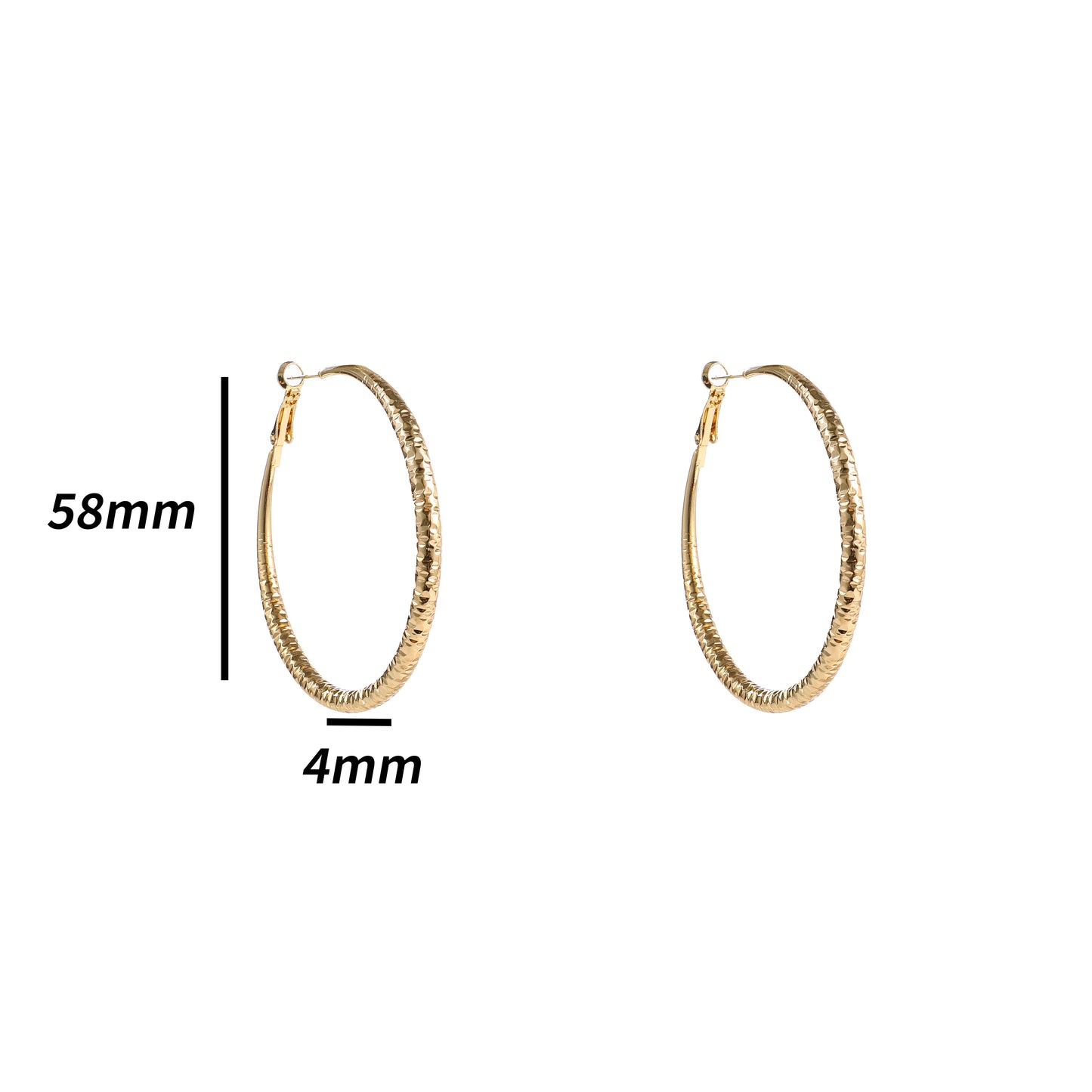 Oorbellen Big Hoops E5065-2