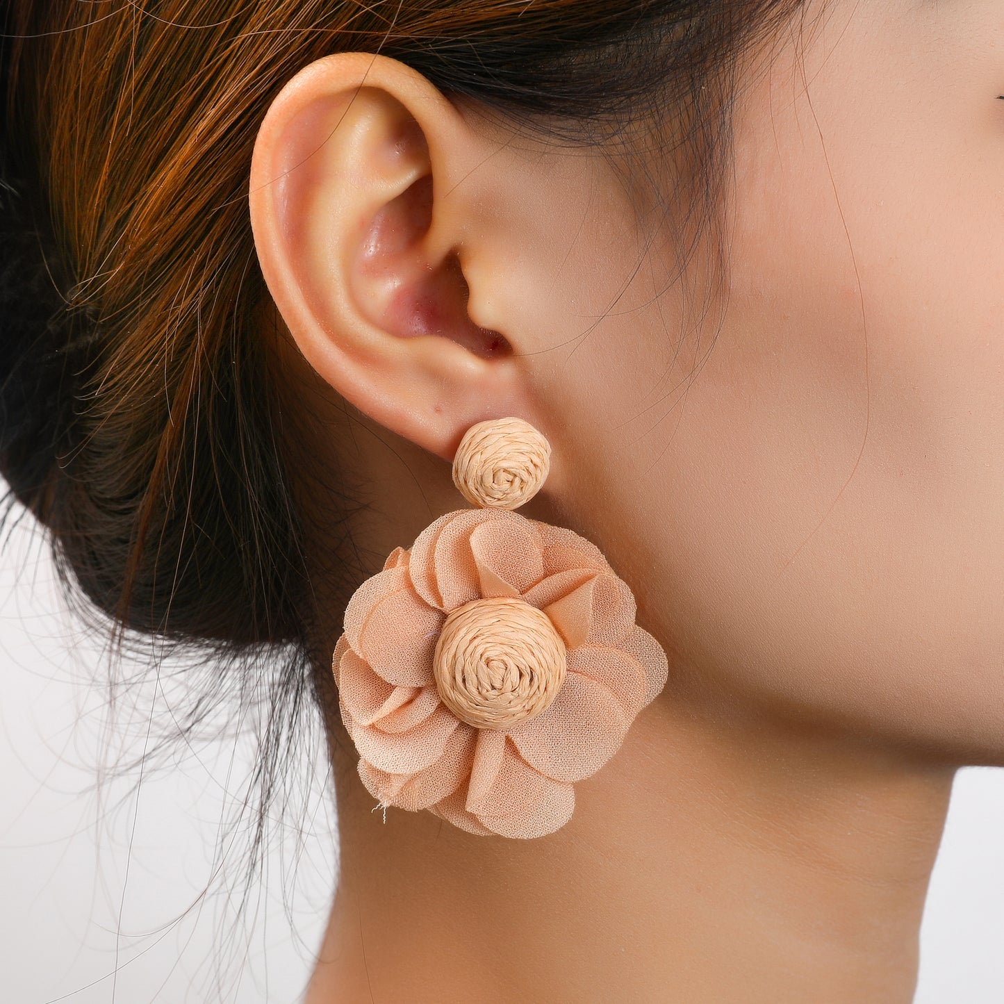Oorbellen Cotton Flower E5078-2