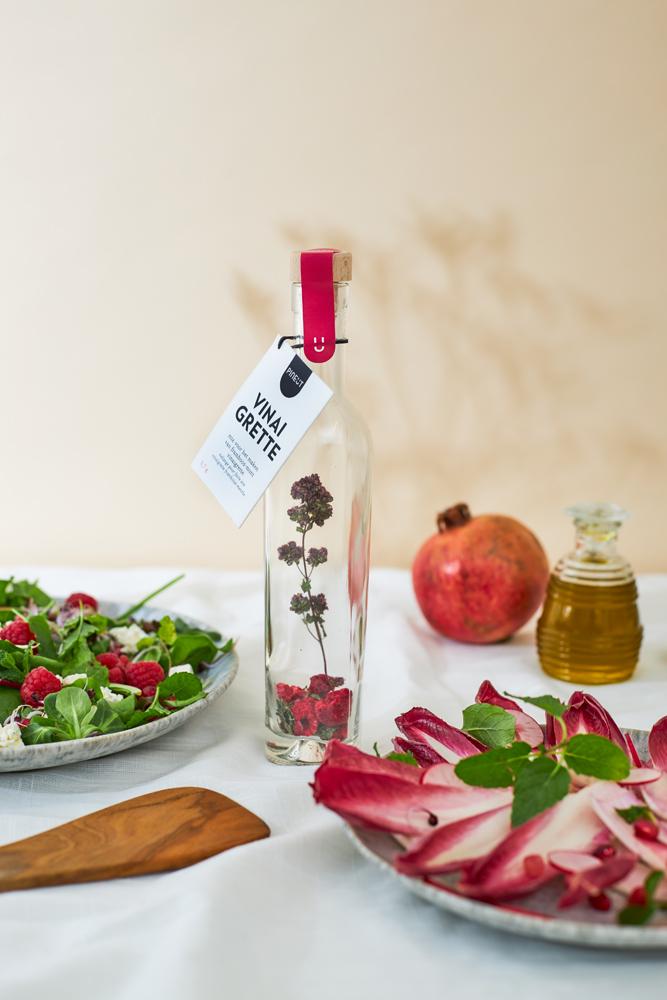 Vinaigrette Fles Framboos Granaatappel Munt
