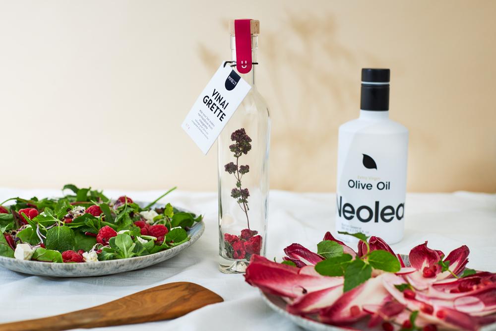 Vinaigrette Fles Framboos Granaatappel Munt