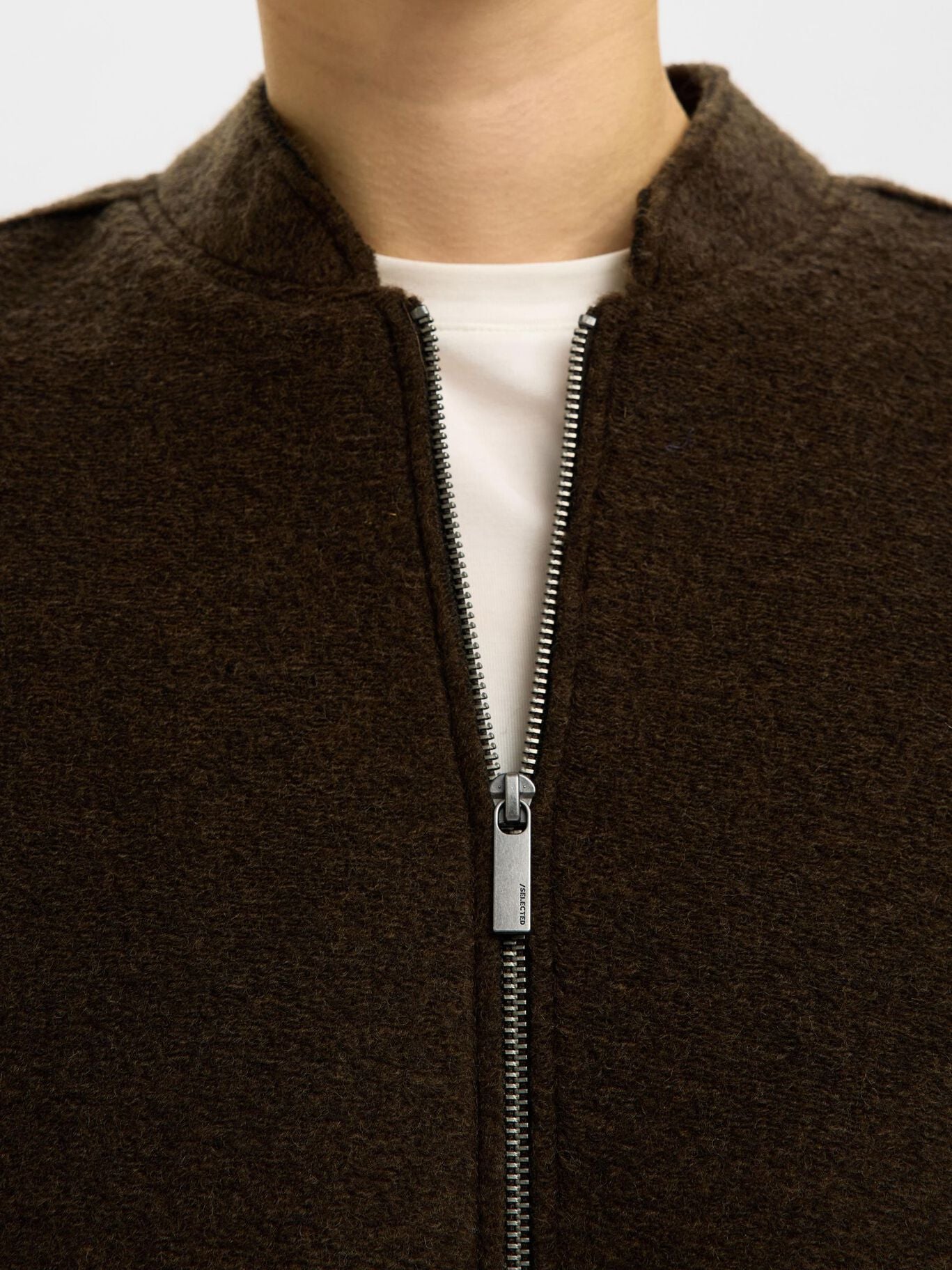 SLFREIGN WOOL BLEND BOMBER DELICIOSO