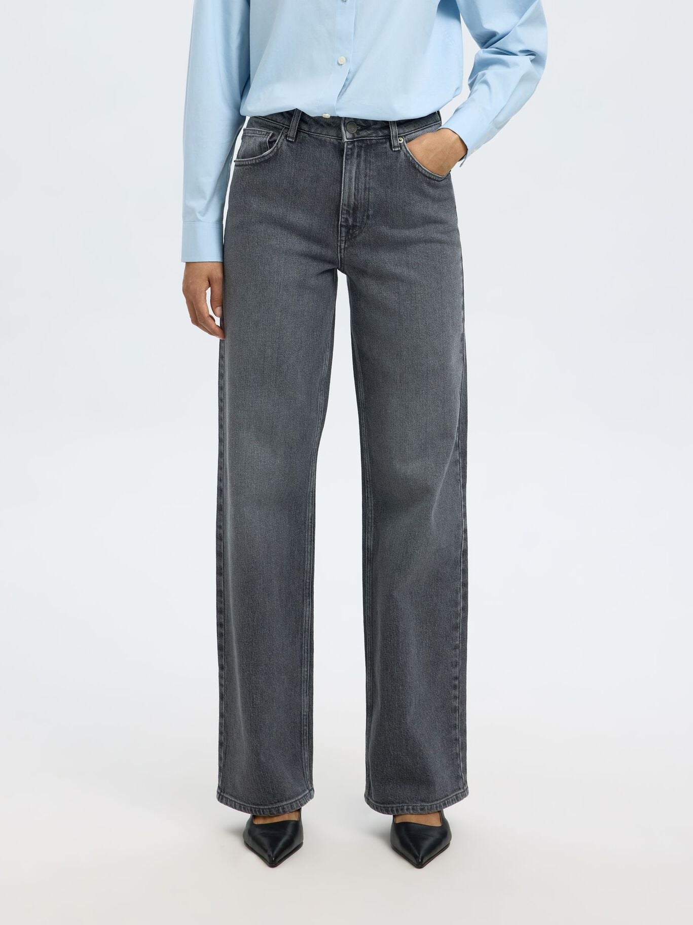 SLFWIDE BEA KORI HW JEANS