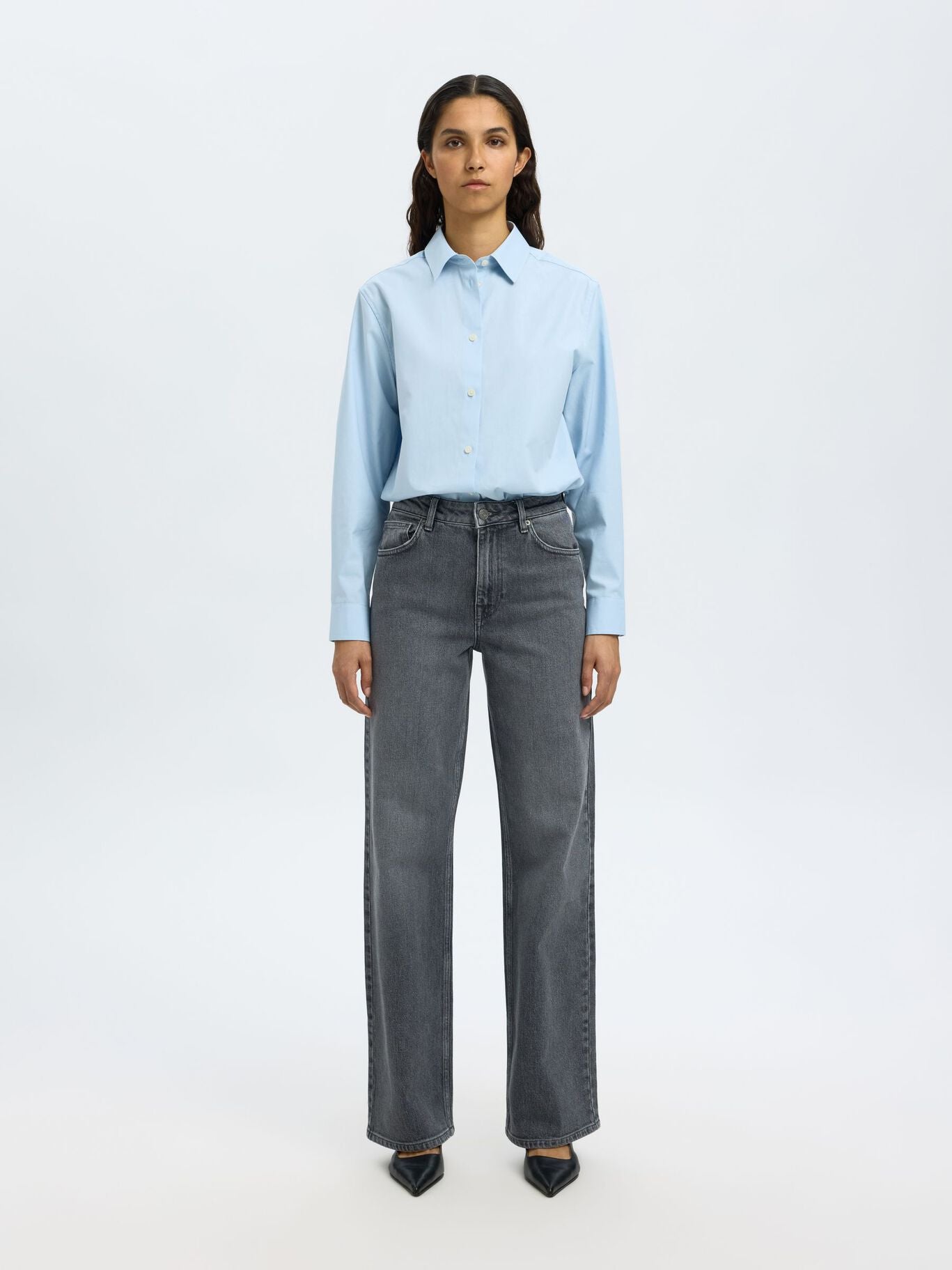 SLFWIDE BEA KORI HW JEANS