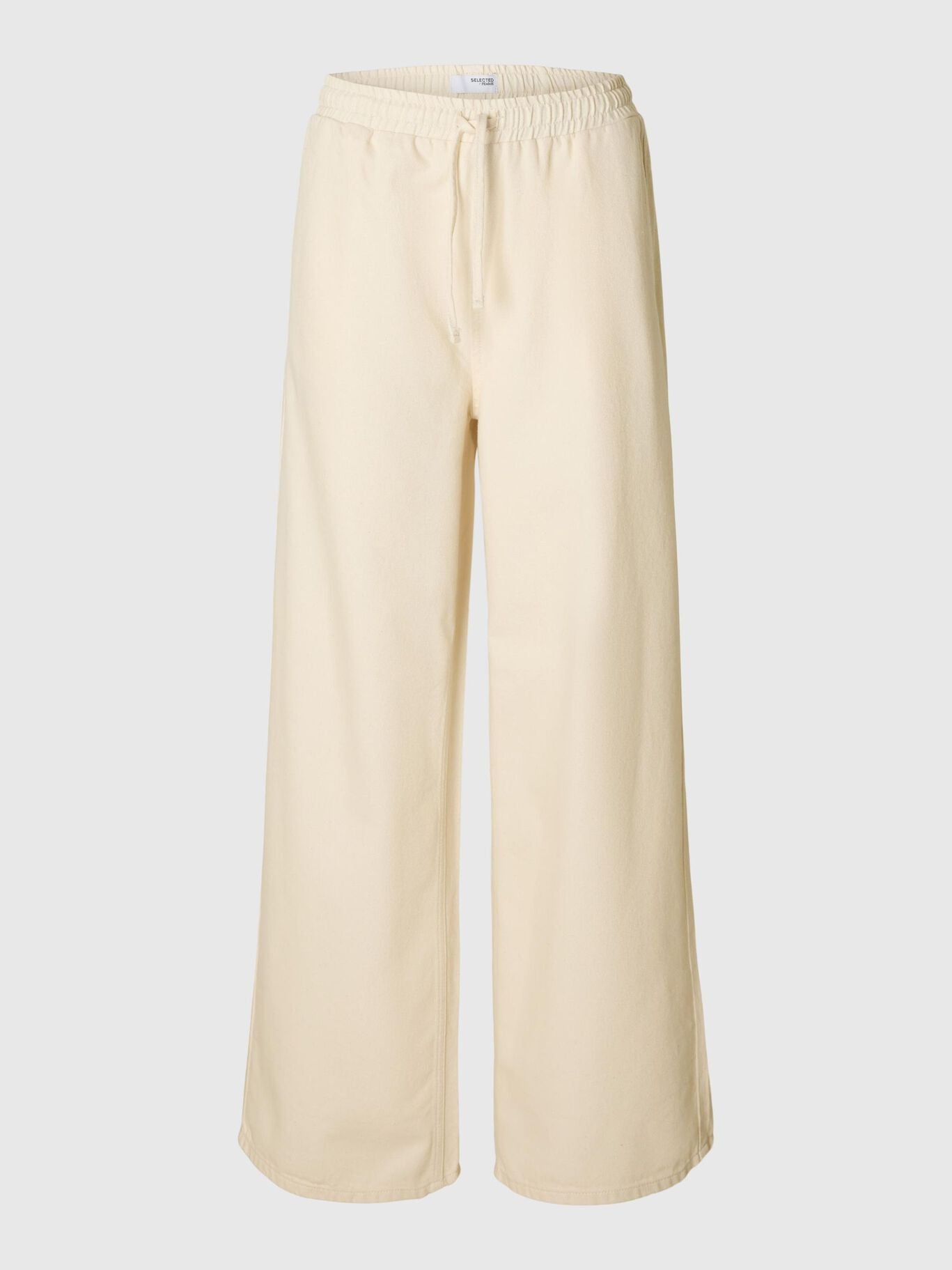 Relaxed Denim Broek Tenni Ecru