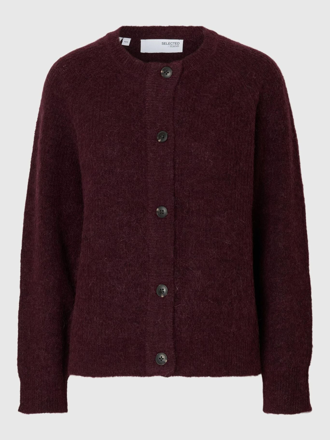SLFLULU LS KNIT SHORT CARDIGAN FIG