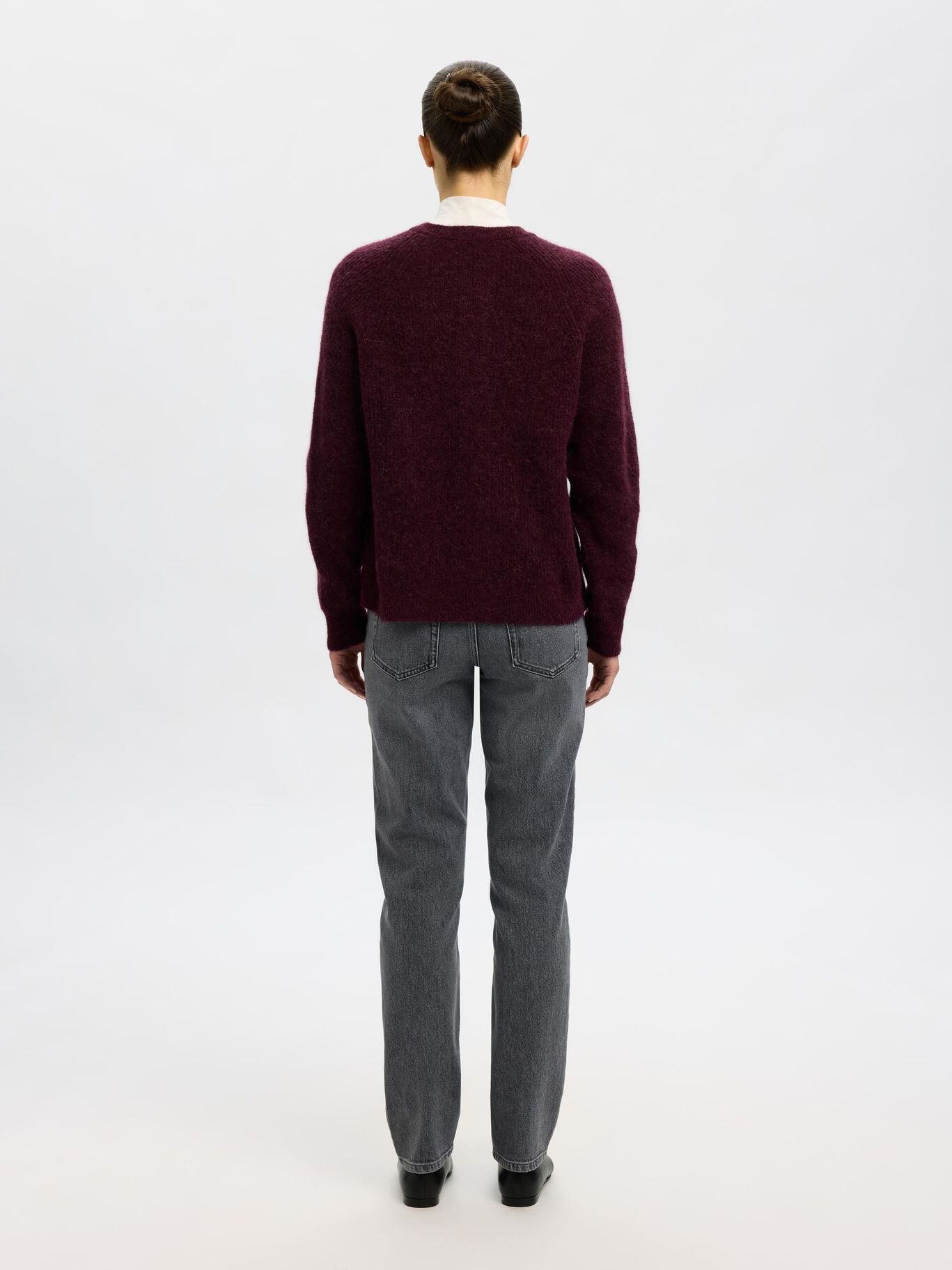 SLFLULU LS KNIT SHORT CARDIGAN FIG