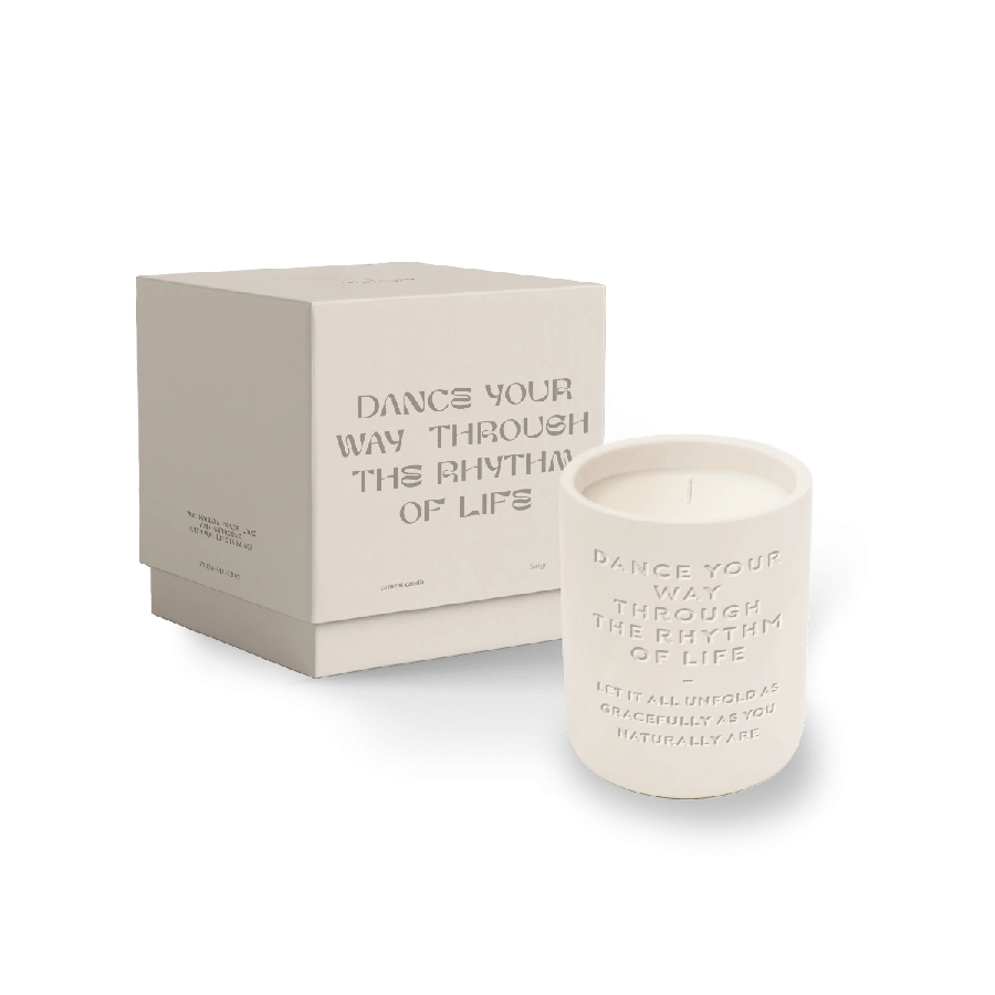 Cemented Candle 310gr - STUDIO - Dance your way through