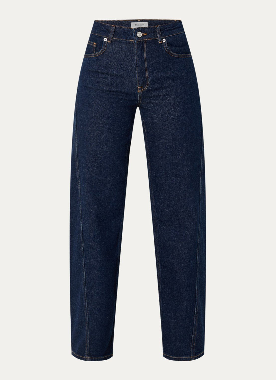 SLFWIDE VIDA-KORI HW TWISTED JEANS DARK BLUE