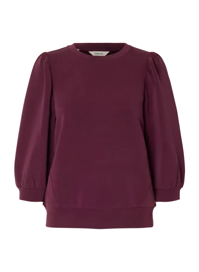 SLFTENNY 3/4 SWEAT TOP FIG