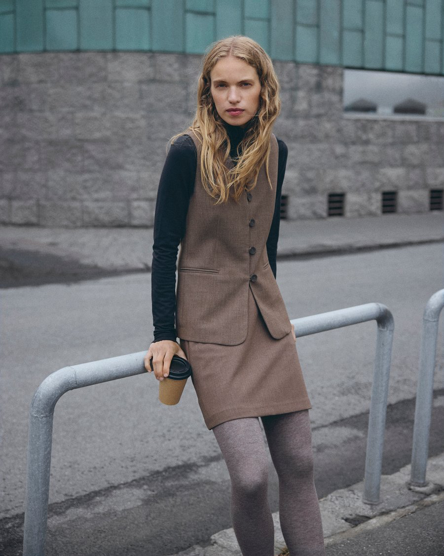MSCHRosina Michelle Waistcoat Slate Black