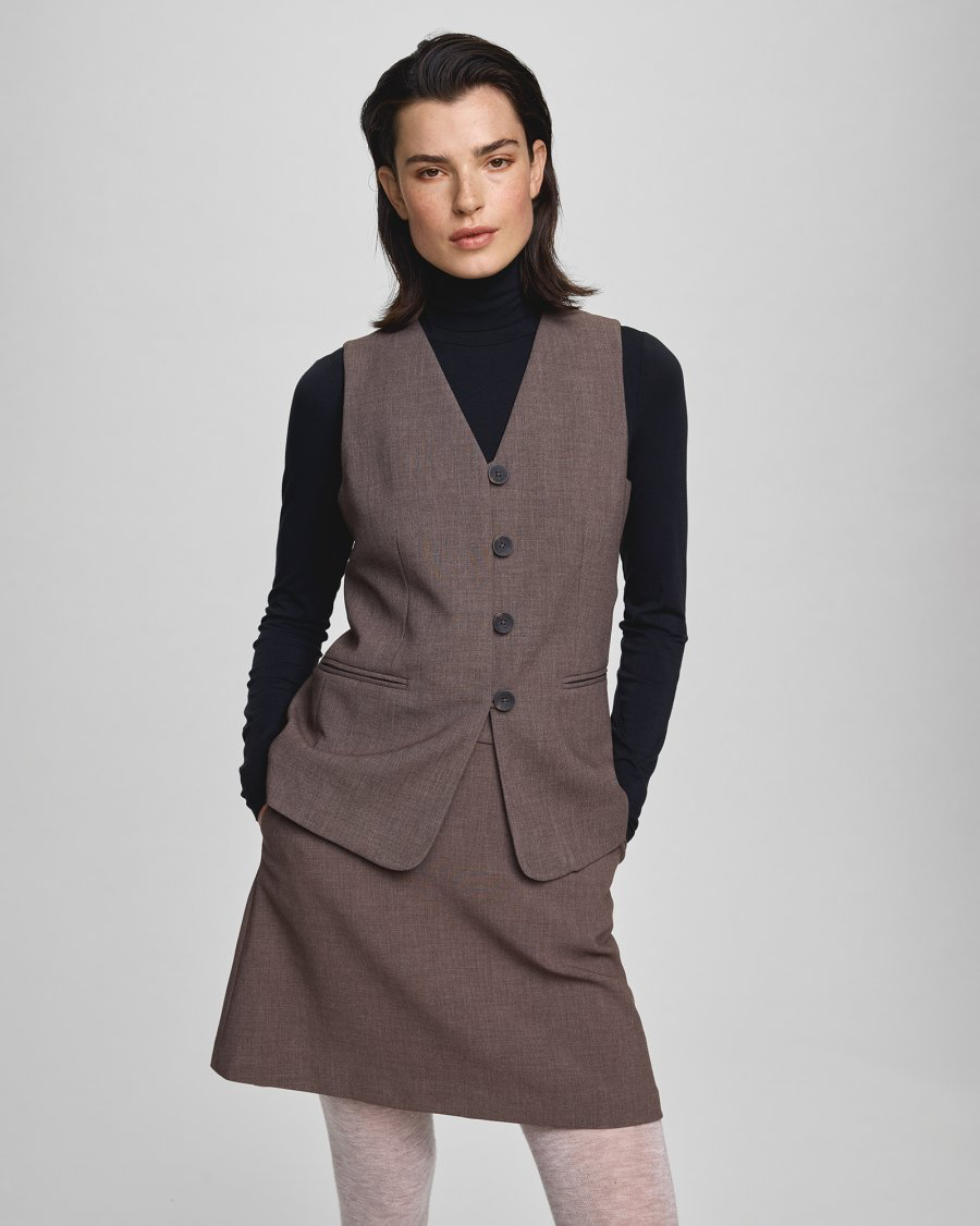MSCHRosina Michelle Waistcoat Slate Black
