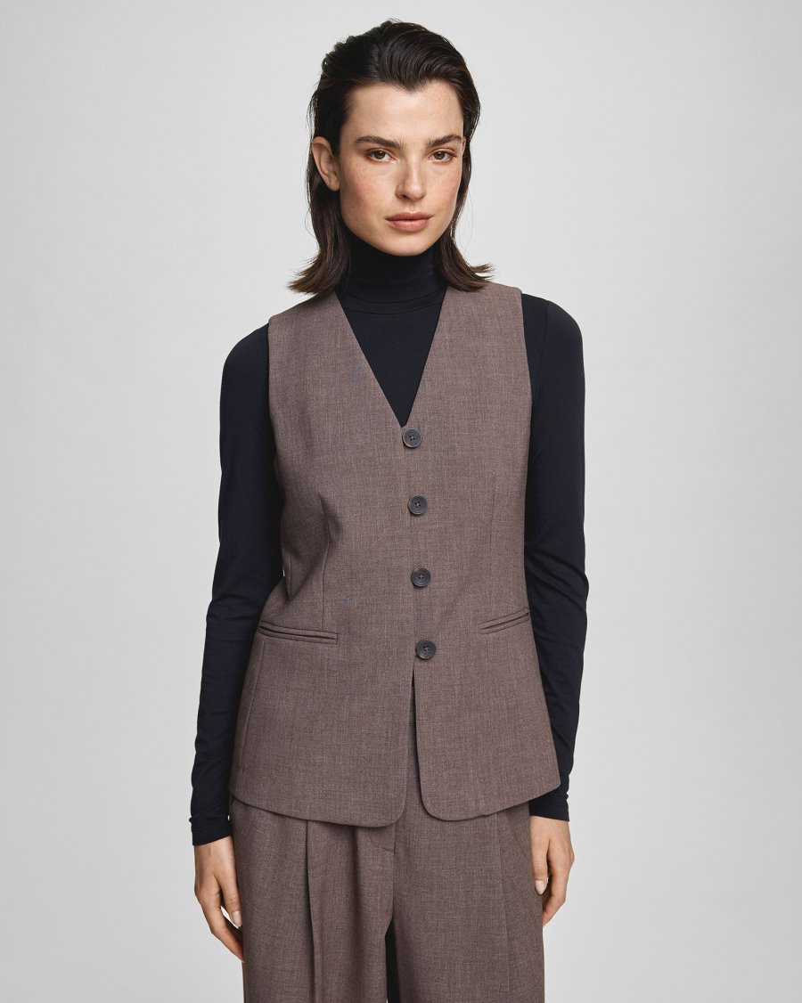 MSCHRosina Michelle Waistcoat Slate Black