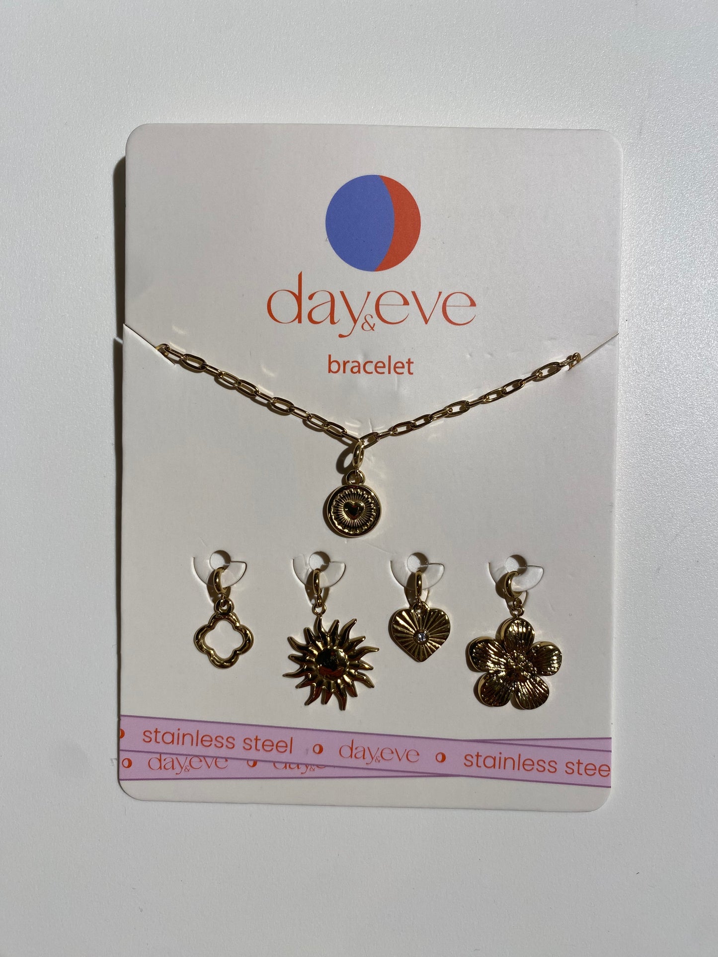 Armband set met bedels hart Day&Eve