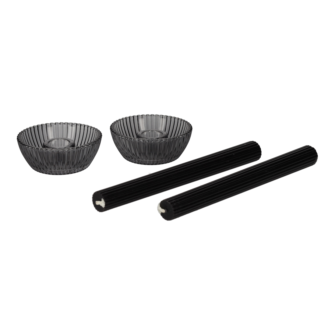Jens Giftset Kandelaar + kaars black
