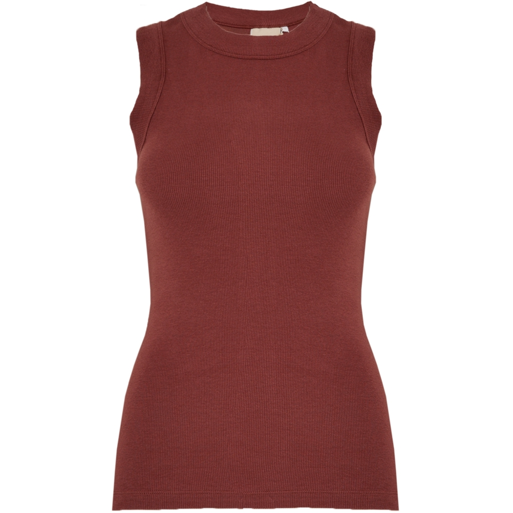 PCPhoebe Gots Tank Top maroon red