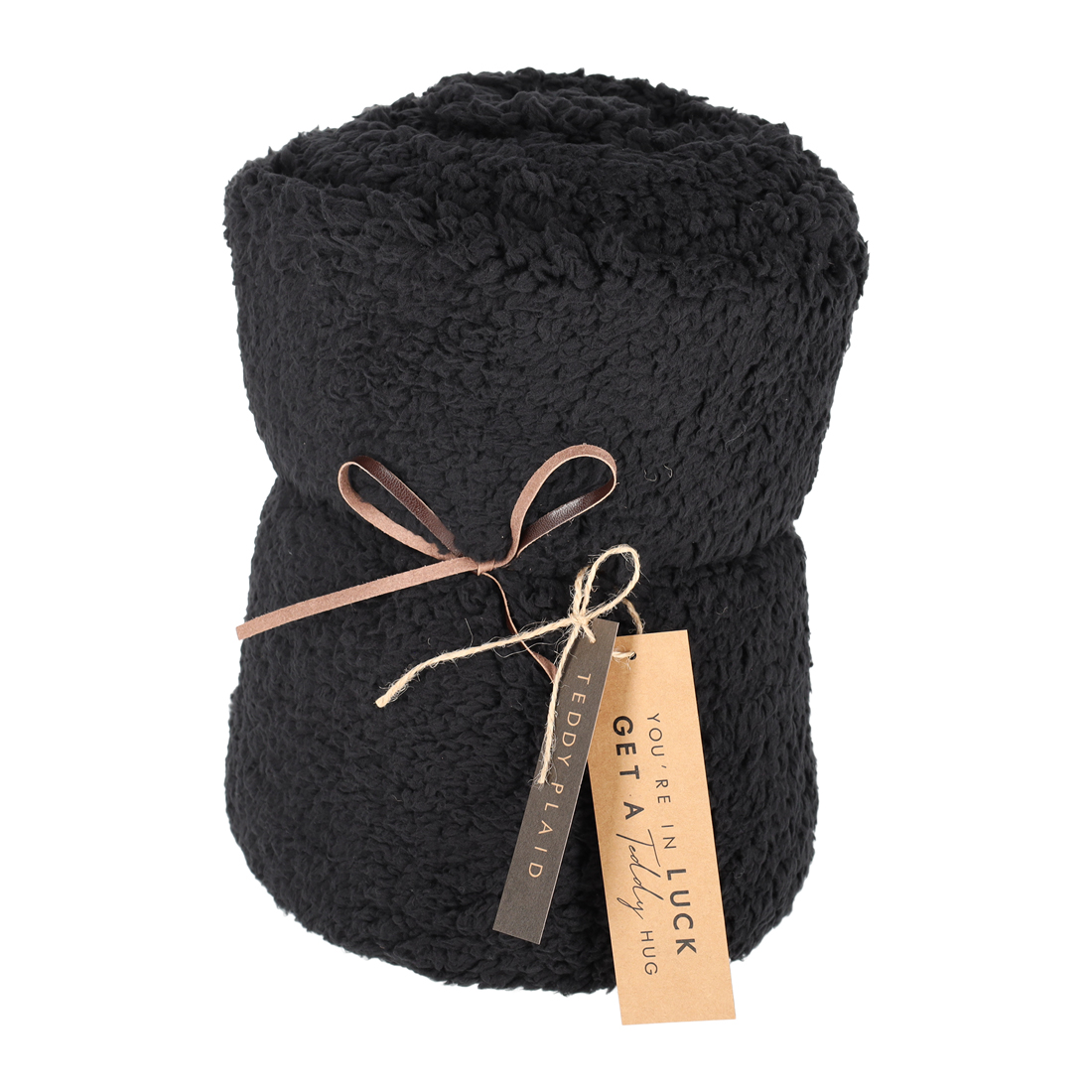 Jens Teddy Plaid zwart