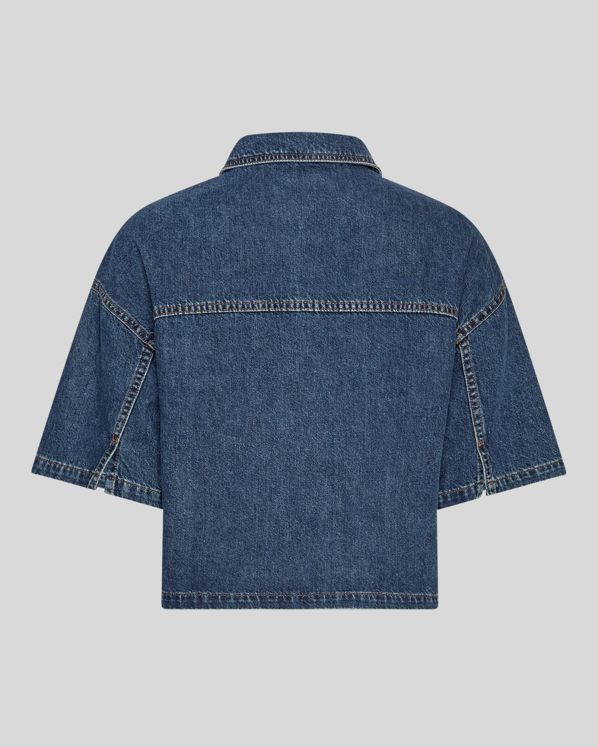 Msch Manna Alena 2/4 Shirt mid blue