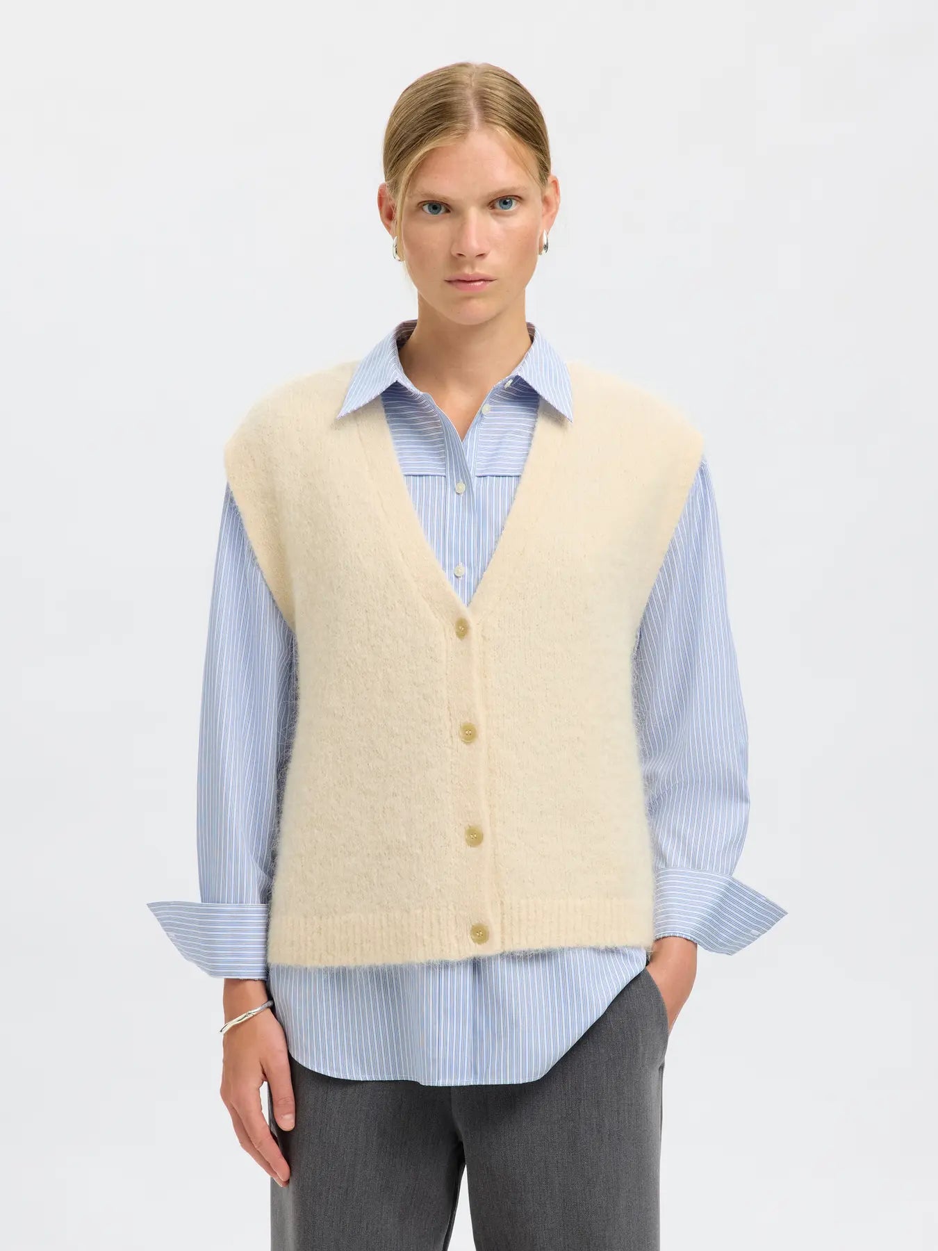 SLFGabella Knit Vest birch