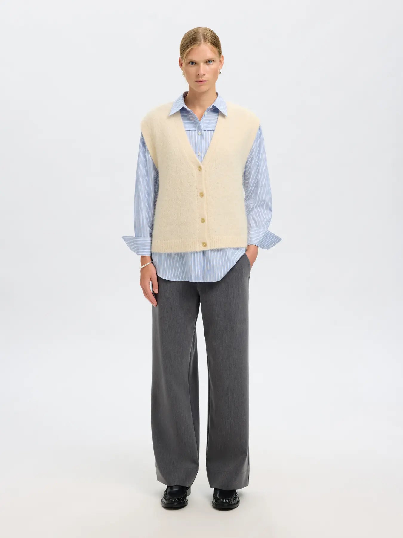 SLFGabella Knit Vest birch