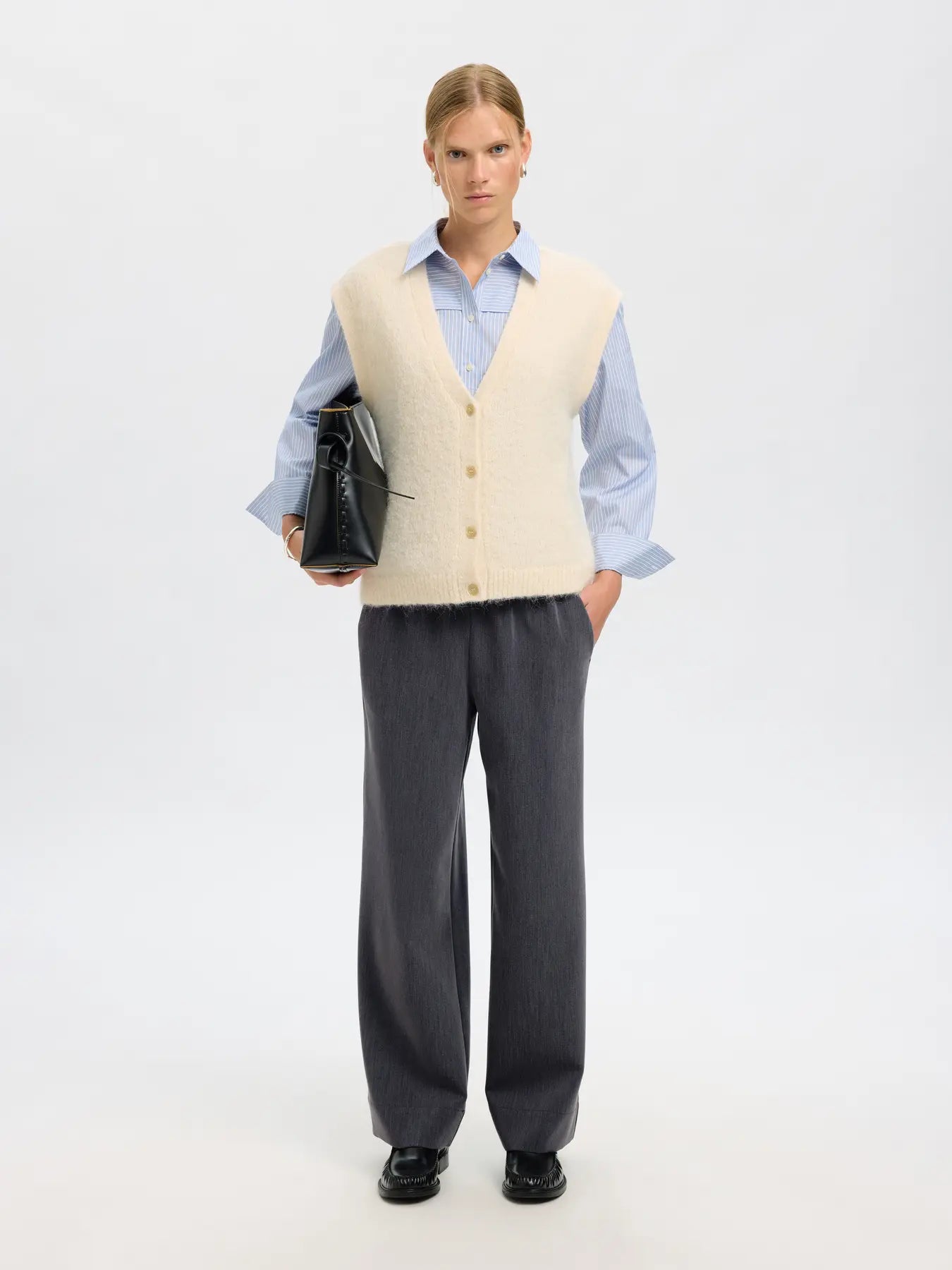 SLFPatricia MW Wide Pant mgm