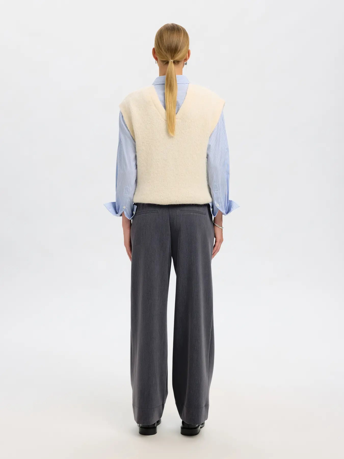 SLFPatricia MW Wide Pant mgm