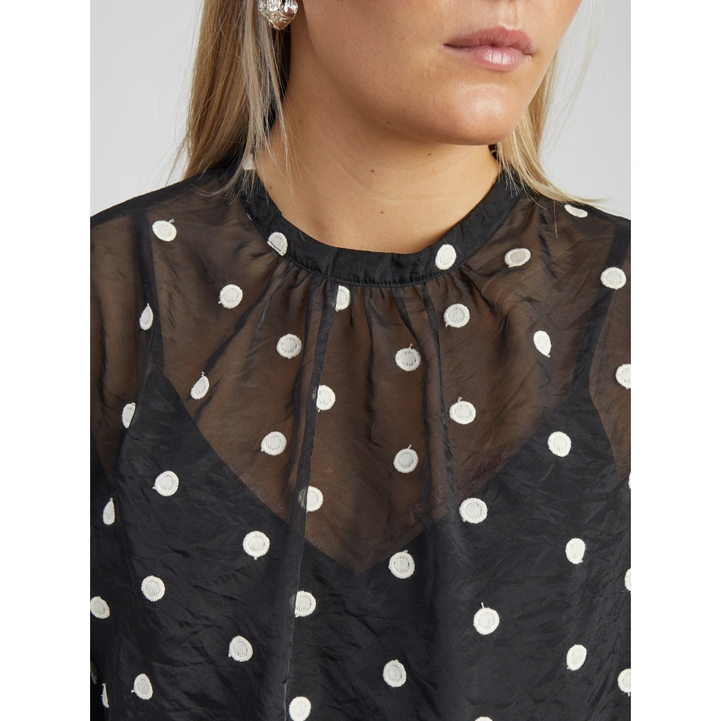 PC Tasneem Blouse black jacquard