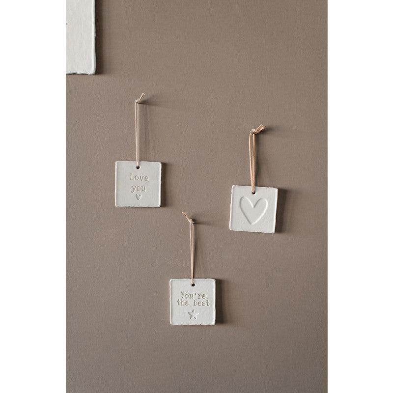 HS Ornament Mini Letter Art Love Ass