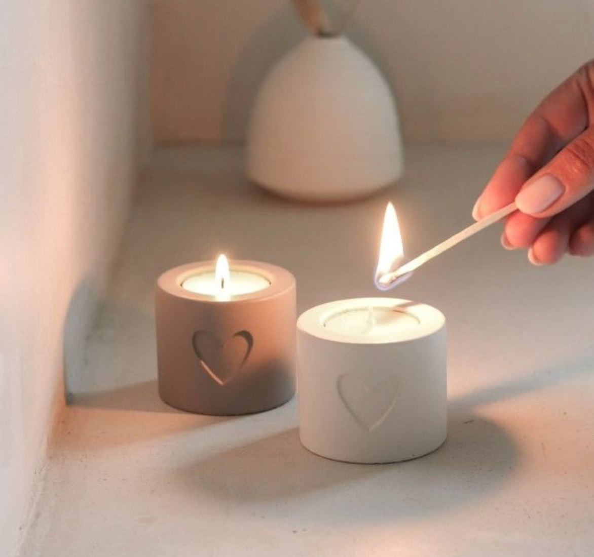 Leeff Heart Tealight Holder Hilde