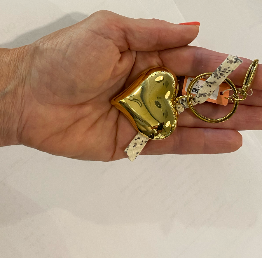 Day&Eve Tas-hanger - sleutelhanger gouden hart