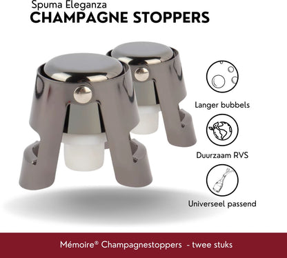 Memoire Spuma Eleganza champagnestopper set 2
