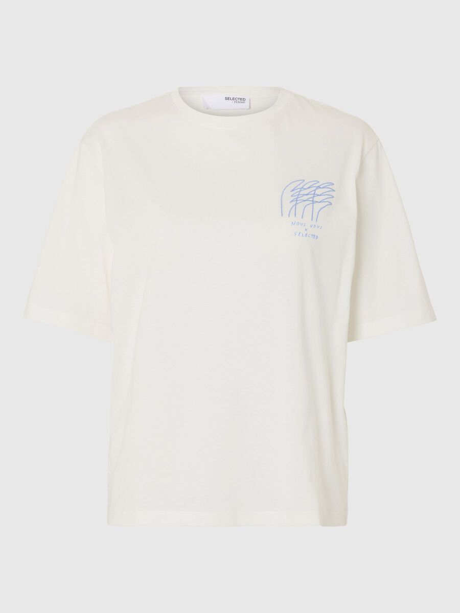 Vilja Embroidery Tee White