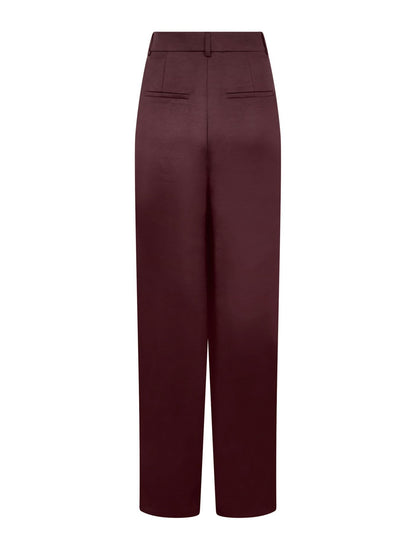 Emmet Sateen Pants Burgundy