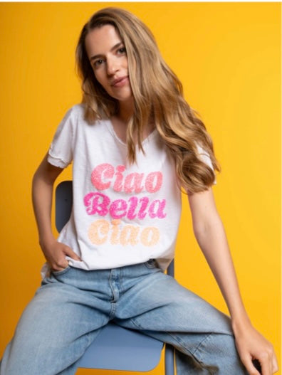 TSPShirt Ciao Bella offwhite