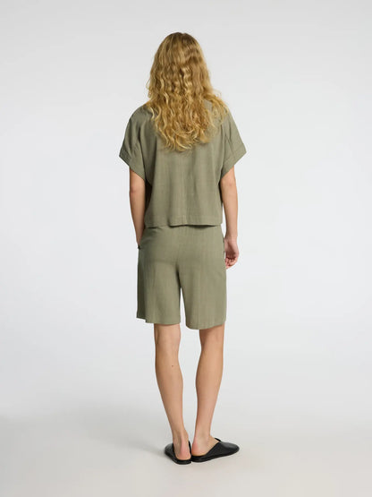 Viva Cropped Sun Shirt Vetiver