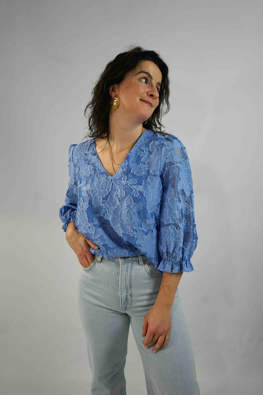 Cathi-Sadie 3/4 Top Vista Blue