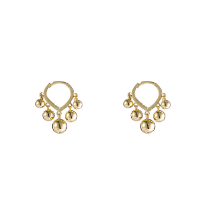 Oorbellen Balls Hoop E5016-2