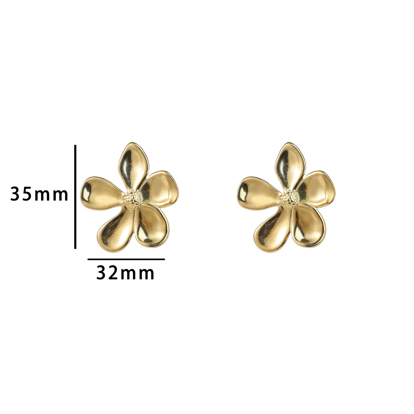 Oorbellen Flower Stud E5399-2