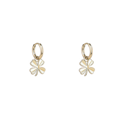 Oorbellen Simple Clover Hoop E5403-2
