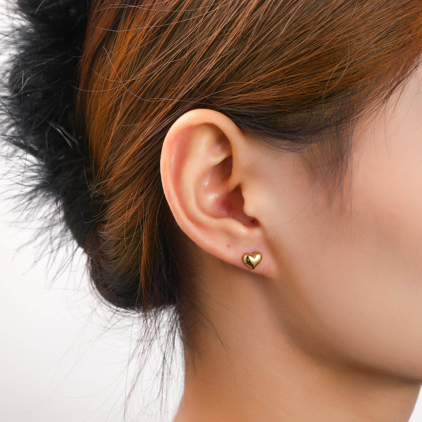 Oorbellen Full Heart Stud E5454-2
