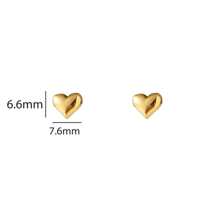 Oorbellen Full Heart Stud E5454-2