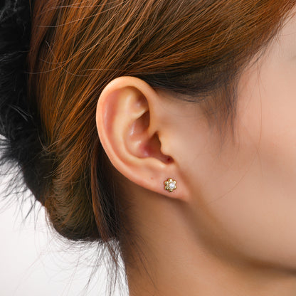 Oorbellen Flower Stud E5456-2