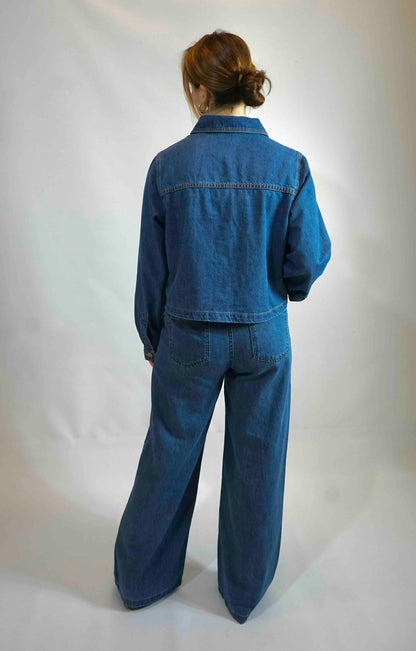Elena Pants Mid Blue Wash
