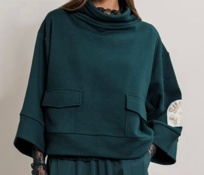 TSP Cropped Jacket pine green 51864