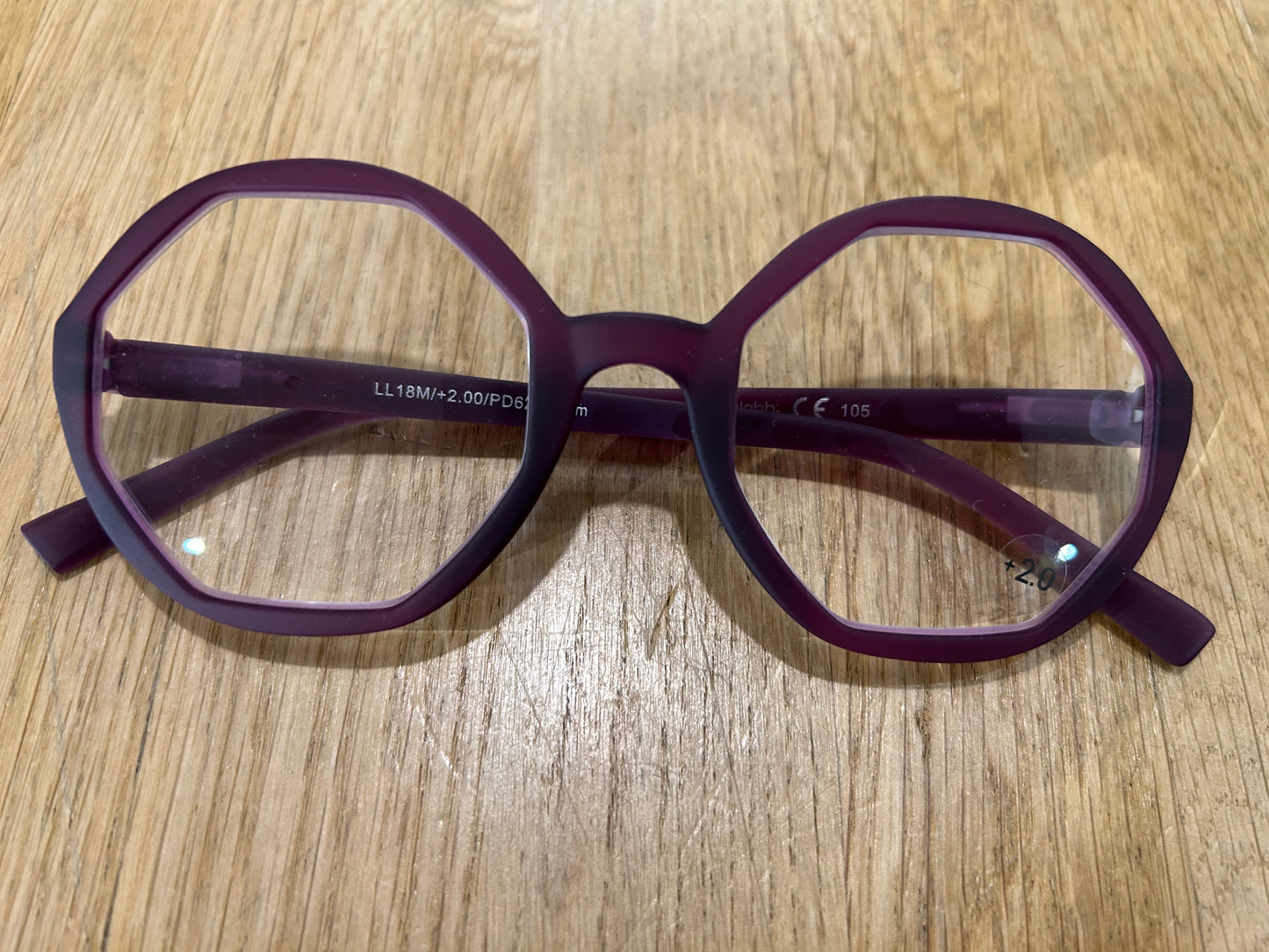 Looplabb Lolita deep purple leesbril