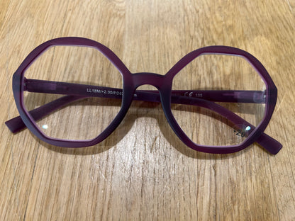 Looplabb Lolita deep purple leesbril